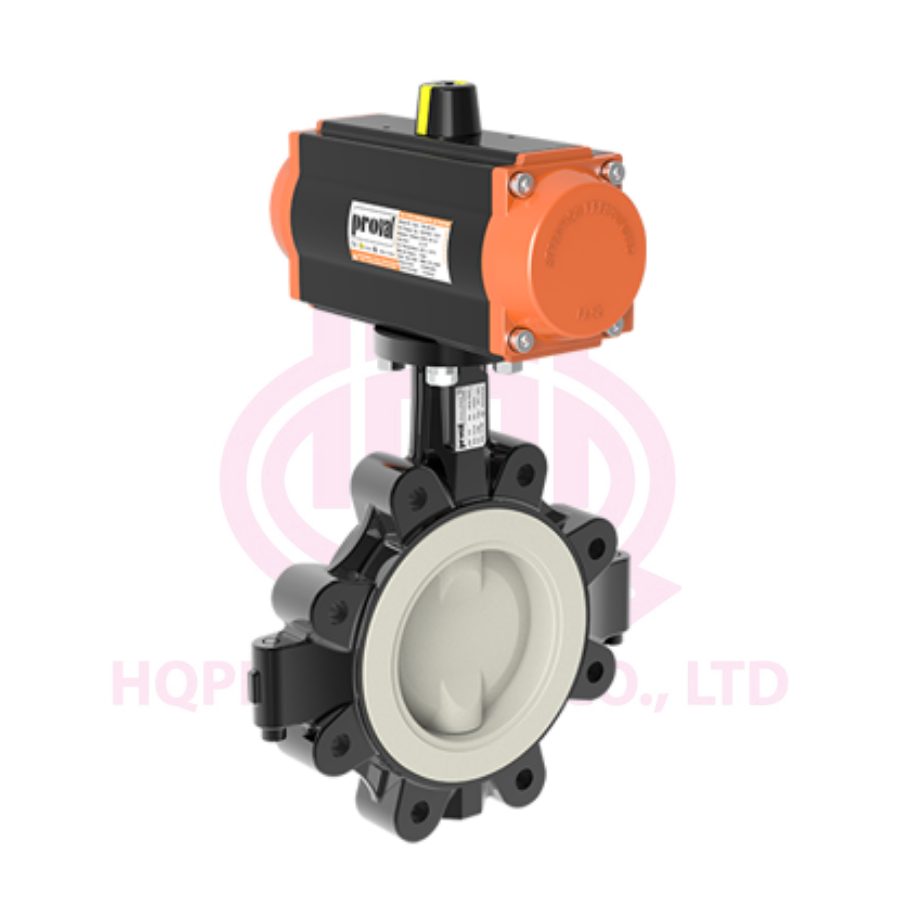 V109 Lug Type PTFE Lined Butterfly Valves (Ảnh: Linh Đặng)