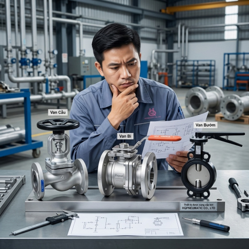 Van cầu vs Van bi vs Van bướm: nên chọn loại nào cho hệ thống công nghiệp?